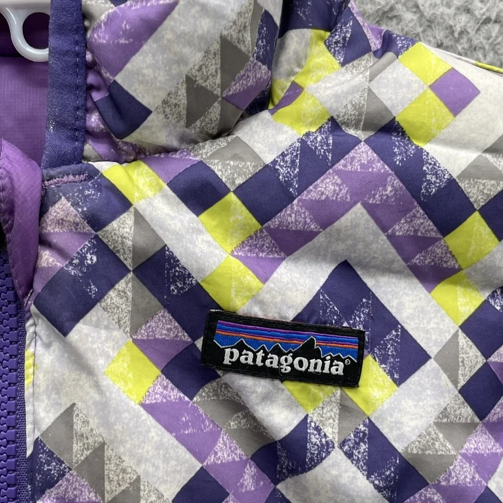Patagonia Goose Down Puffer Jacket Kids 4T Reversible Winter Outdoor Camp Hiking